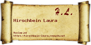 Hirschbein Laura névjegykártya